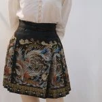 Ming Dynasty Women Short Ma Mian Skirt Daily Fashion Summer Dresses