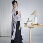 Modern Hanfu Women Song Fashion Hanfu Daily Pleated Skirt