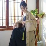 Modern Hanfu Women Song Fashion Hanfu Daily Pleated Skirt