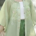 Summer Women Song Dynasty Hanfu Fresh Breathable Daily Green Songku