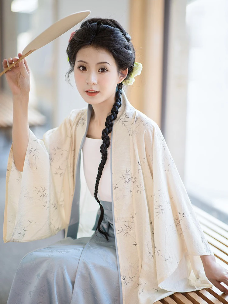 Woman Song Dynasty Summer Hanfu Daily Simple Thin Dresses