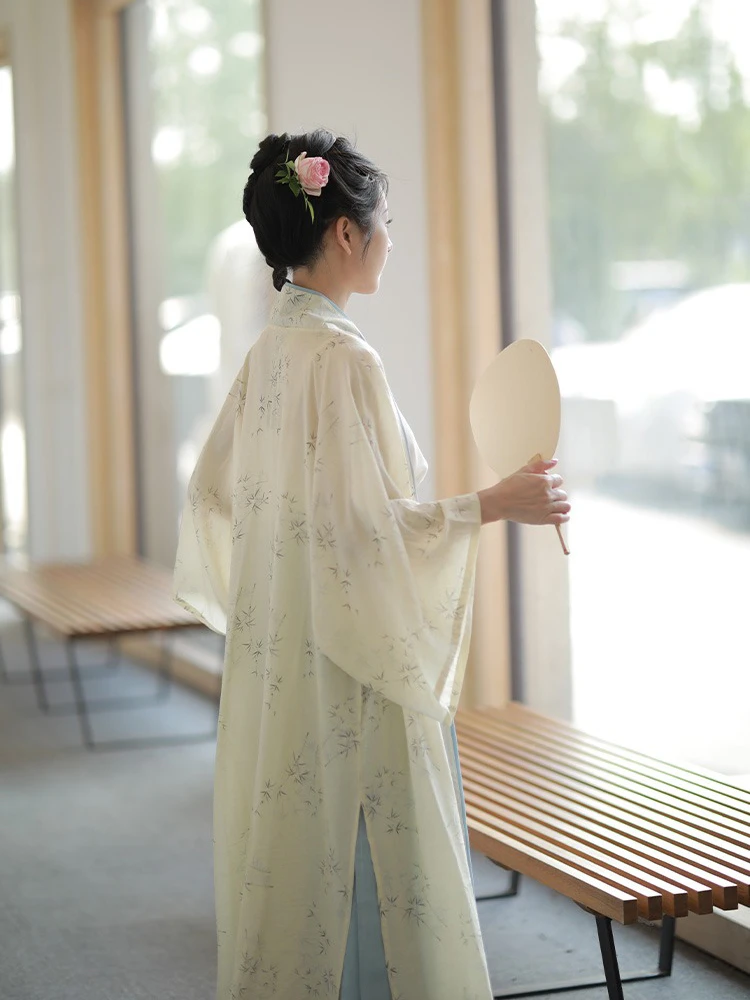 Woman Song Dynasty Summer Hanfu Daily Simple Thin Dresses