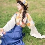 Women Fashion Tang Dynasty Hanfu Tencel Summer Dresses