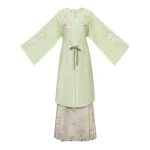 Ming Dynasty Round Neck Long Shirt Ma Mian Skirt Modern Daily Wear