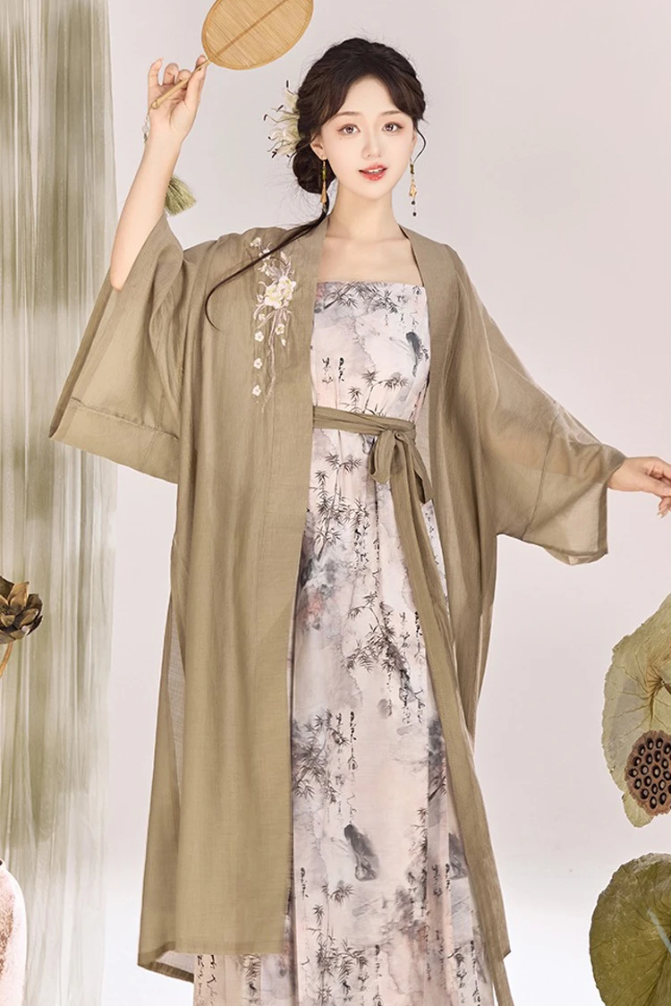 Modern Ladies Hanfu Song Dynasty Style Halter Dresses