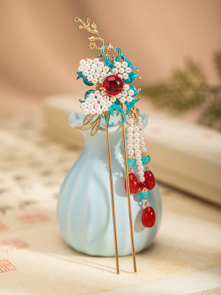 Pearl Hairpin Butterfly Styling Hanfu Buyao Cheongsam Accessories