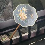 Peony Tuanshan Vintage Embroidery Fan Hanfu Accessories