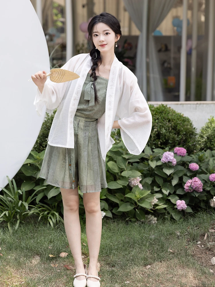 Song Dynasty Ladies Hanfu Fashion Refreshing Shorts Pants