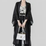 Song Dynasty Women Summer Hanfu Butterfly Black Costume