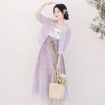 Women Fashion Hanfu Summer Long Skirt Han Element Shirt