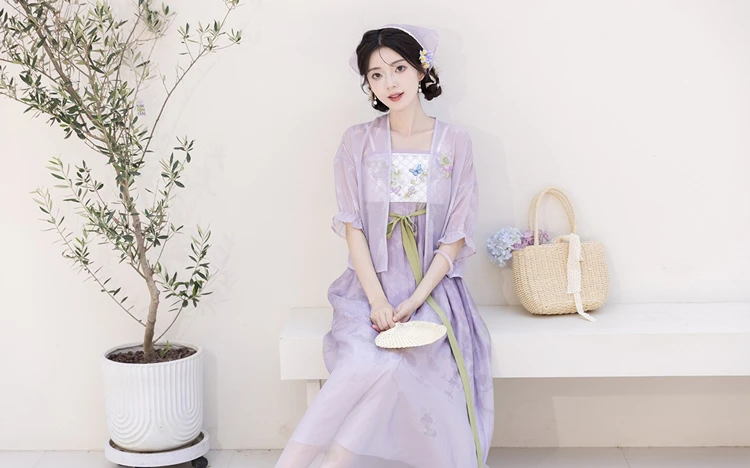 Women Fashion Hanfu Summer Long Skirt Han Element Shirt