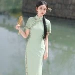 Autumn Qipao Women's Long Fashion Elegant Improved Cheongsam