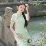 Autumn Qipao Women's Long Fashion Elegant Improved Cheongsam