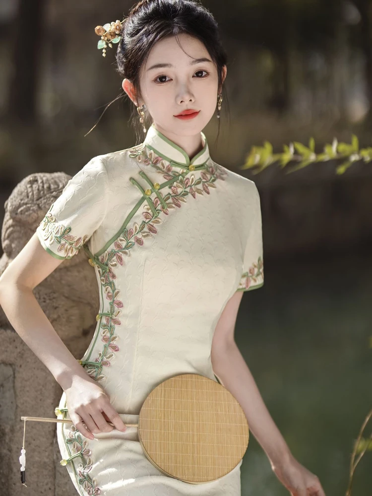 Autumn Qipao Women's Long Fashion Elegant Improved Cheongsam