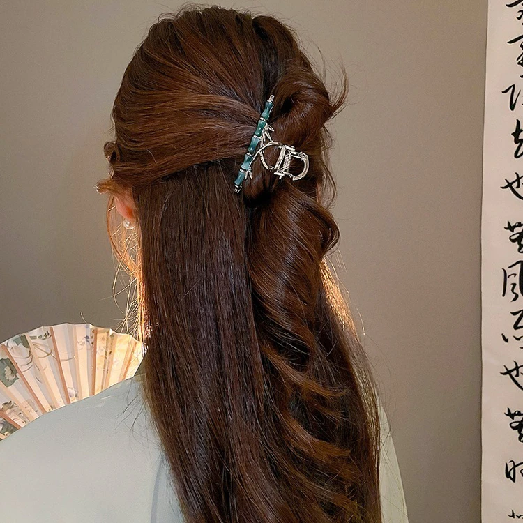 Bamboo Claw Clip Plate Hair Shark Ancient Style Hair Accessories