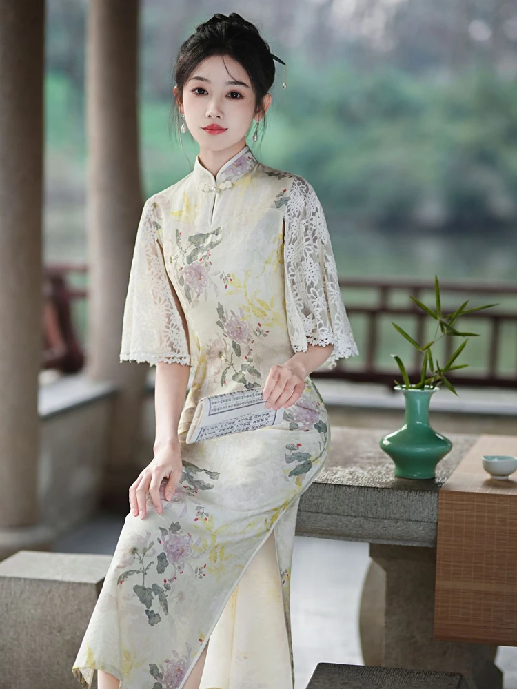 Chinese Dress Women's Summer Breathable Improved Cheongsam