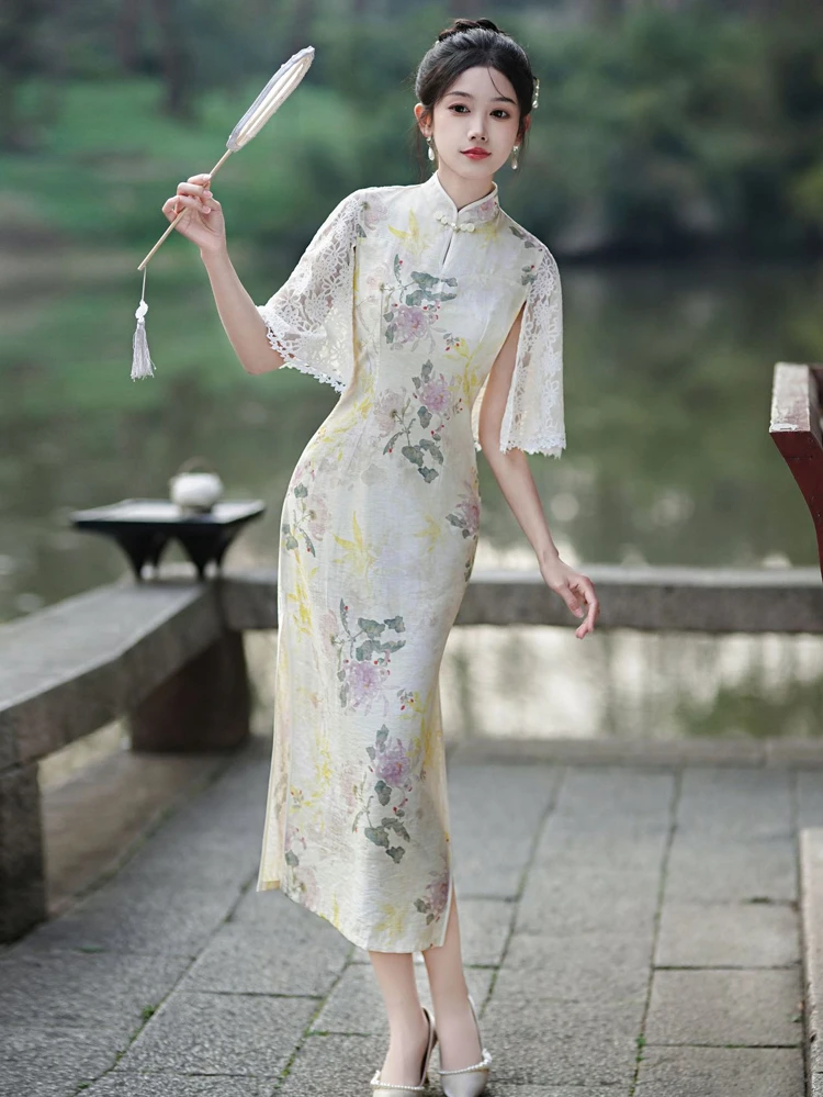 Chinese Dress Women's Summer Breathable Improved Cheongsam