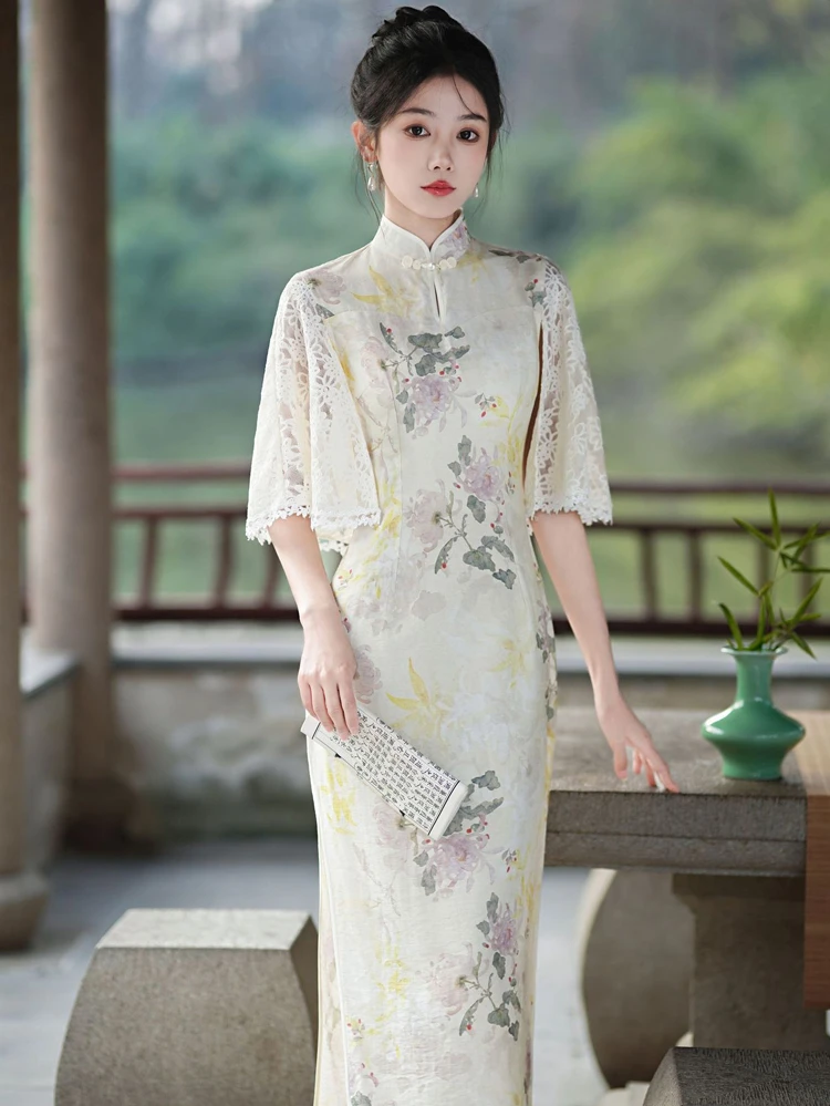 Chinese Dress Women's Summer Breathable Improved Cheongsam