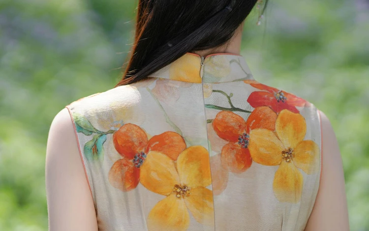 Fashion Ladies Cheongsam Sleeveless Summer Dresses