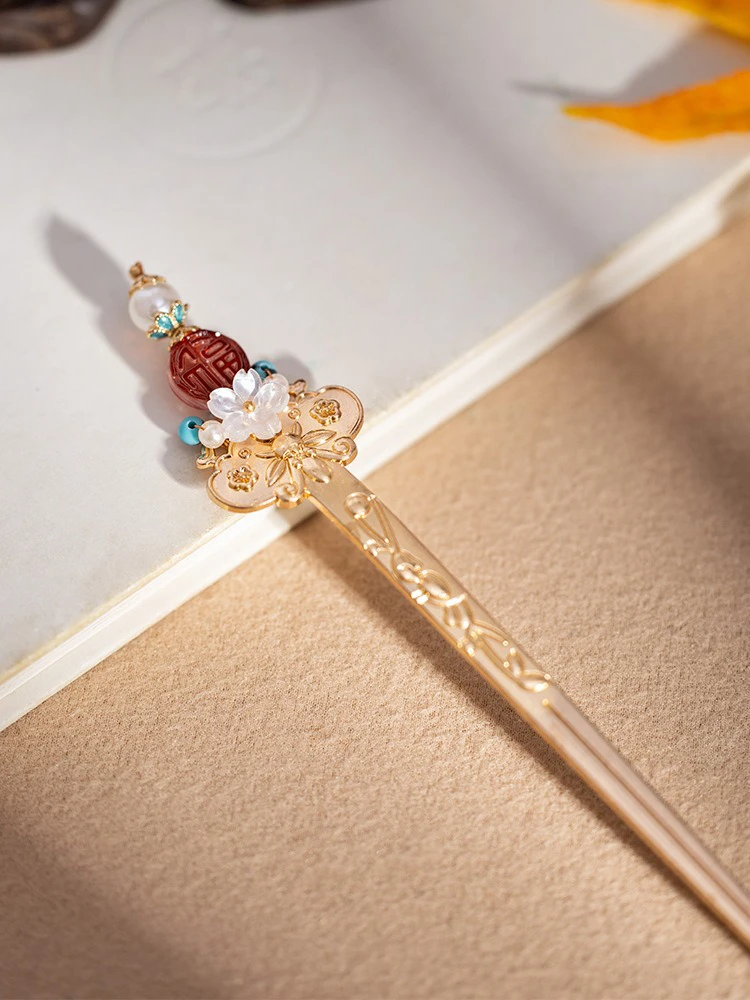 Hanfu Classical Gold Qipao Traditional Hairpin