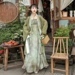 Song Dynasty Ladies Hanfu Vintage Dress Daily Autumn Wear