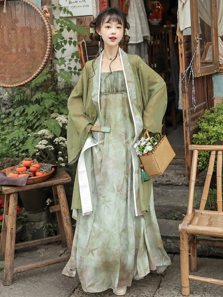 Song Dynasty Ladies Hanfu Vintage Dress Daily Autumn Wear