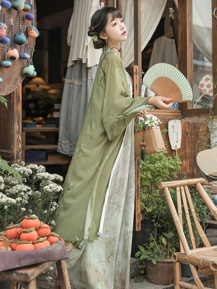 Song Dynasty Ladies Hanfu Vintage Dress Daily Autumn Wear