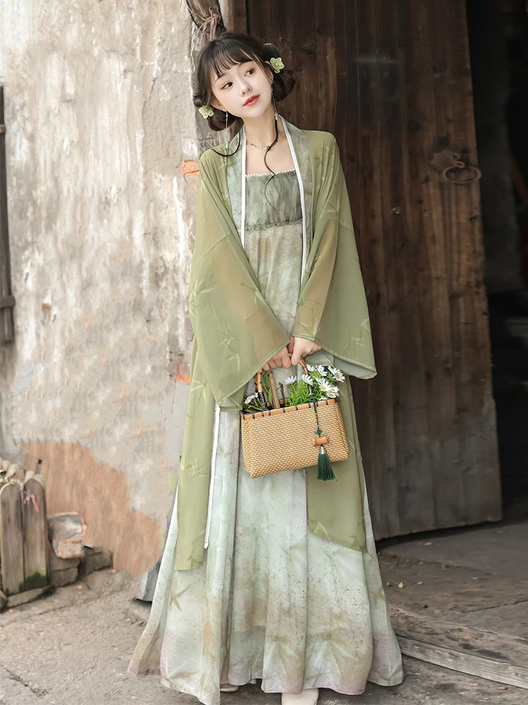 Song Dynasty Ladies Hanfu Vintage Dress Daily Autumn Wear