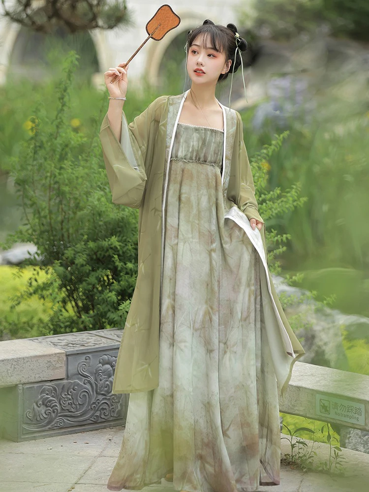 Song Dynasty Ladies Hanfu Vintage Dress Daily Autumn Wear