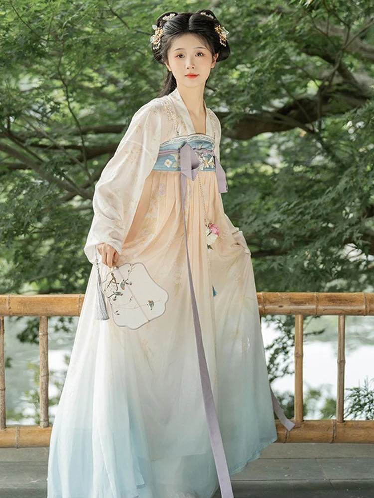 Tang Dynasty Hanfu Ladies Qixiong Shanqun Cute Summer Dress