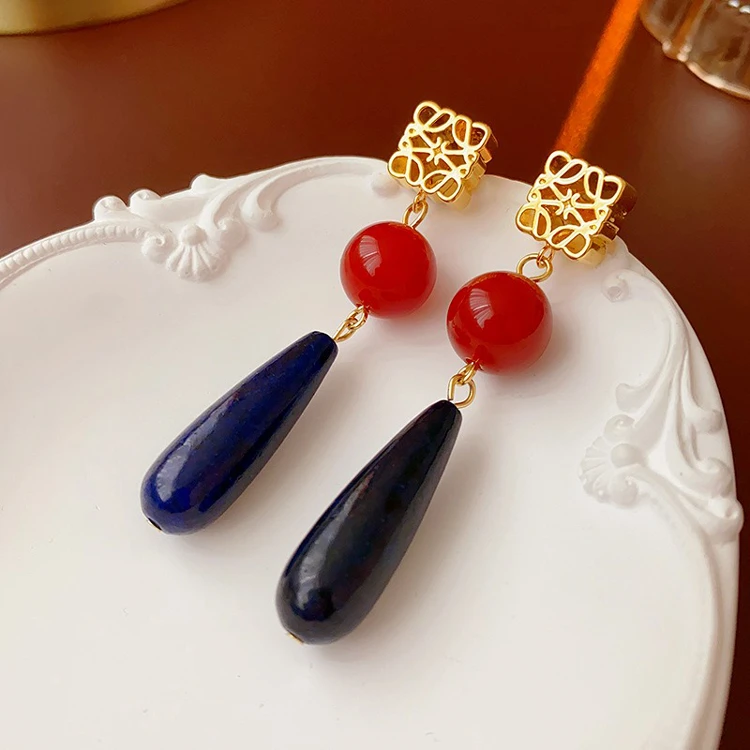 Vintage Women Earrings Water Drops Delicate Ear Jewellery