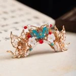 Fairy Hair Crown Top Hairpin Vintage Hanfu Hair Accessories Butterfly