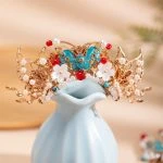 Fairy Hair Crown Top Hairpin Vintage Hanfu Hair Accessories Butterfly