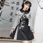 Ladies Daily Han Element Chinese Style Dress Set For Autumn