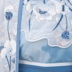 Song Qiyao Hanfu Lotus Blue Collection Women Summer Skirt