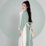 Women's Fashion Hanfu Tang Round Neck Robe Han Elements Coat