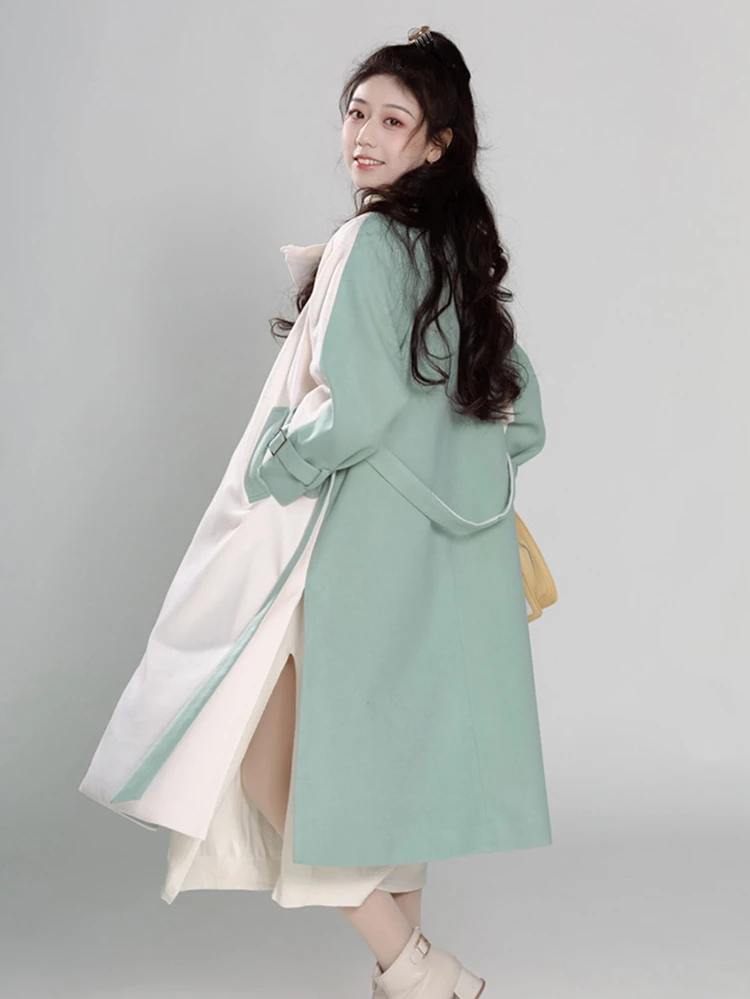 Women's Fashion Hanfu Tang Round Neck Robe Han Elements Coat 