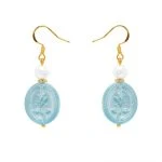 Blue Earrings Court Style Hanfu Accessories