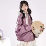 Ming Dynasty Hanfu Jiaoling Pipa Sleeve Modern Ma Mian Dress Autumn