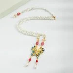 Ming Dynasty Necklace Pearl Butterfly Accessories Classical Jewellery