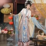 Wei Jin Hanfu Fairy Restored Traditional Autumn Costume