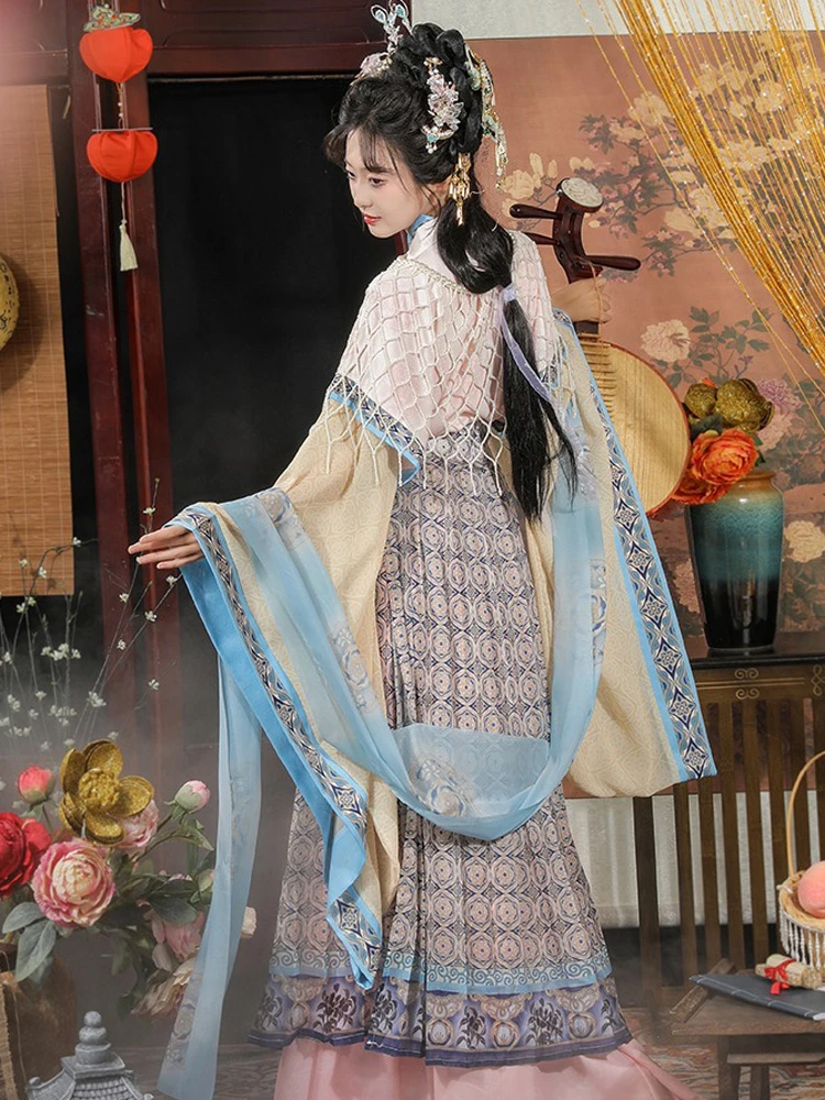 Wei Jin Hanfu Fairy Restored Traditional Autumn Costume