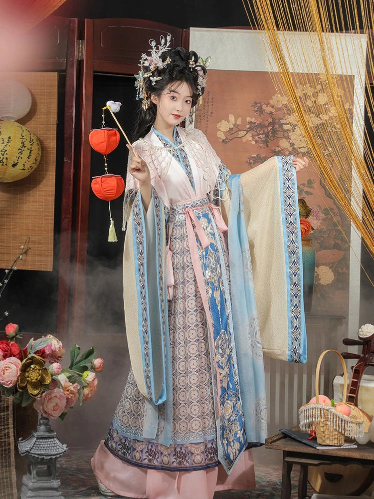 Wei Jin Hanfu Fairy Restored Traditional Autumn Costume