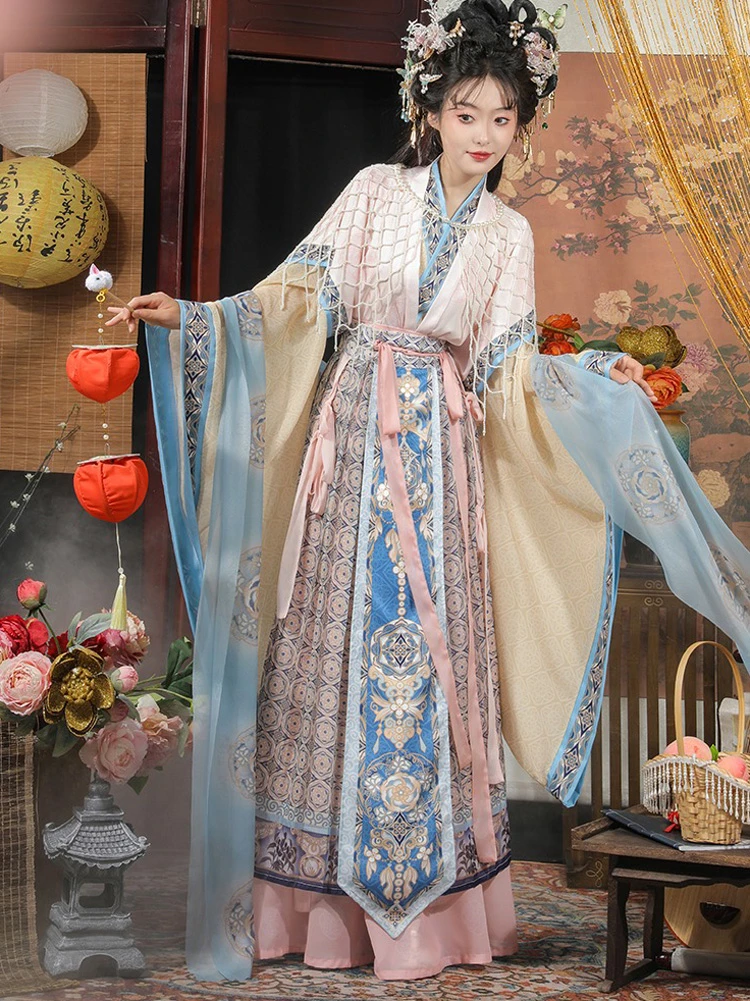 Wei Jin Hanfu Fairy Restored Traditional Autumn Costume