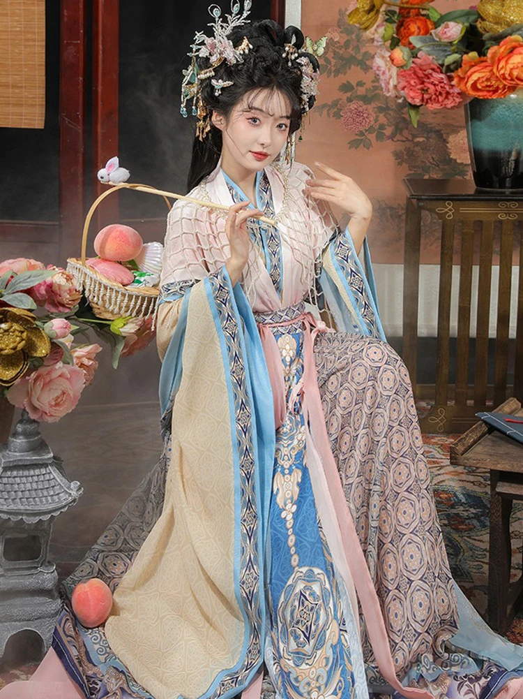 Wei Jin Hanfu Fairy Restored Traditional Autumn Costume