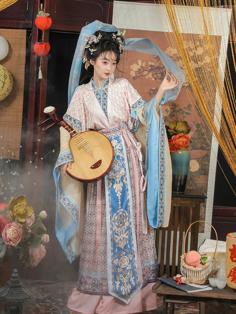 Wei Jin Hanfu Fairy Restored Traditional Autumn Costume