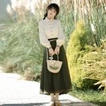 Women's Autumn Fashion Hanfu New Chinese Style Green Collection