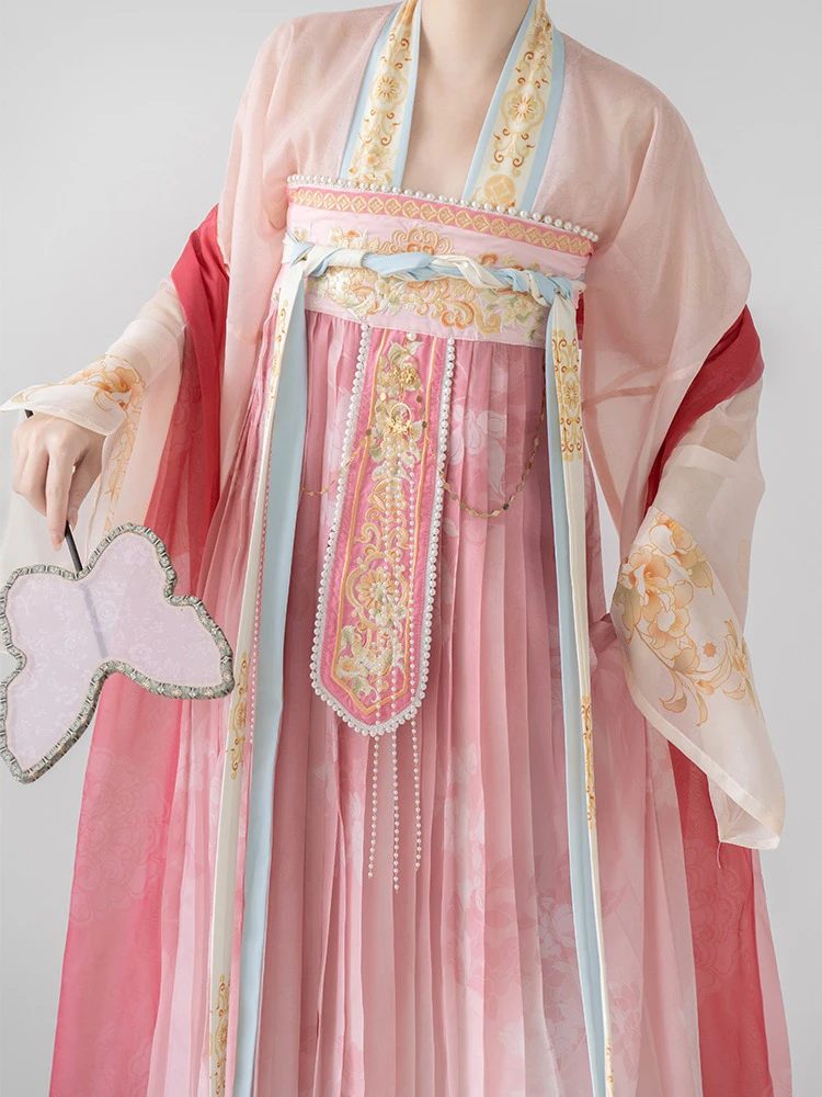 Ladies Tang Dynasty Qixiong Hanfu Cute Style Summer Skirt