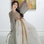 Modern Han Element Hanfu Fashion Ladies Song Dynasty Summer Daily Dresses