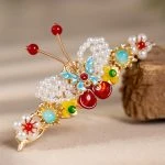 Butterfly Hair Crown Hanfu Headdress Classical Vintage Accessories